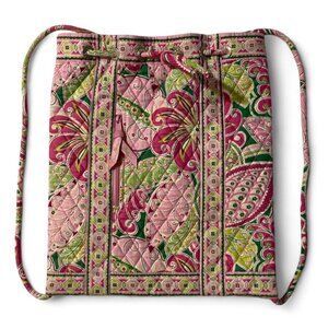 Vera Bradley Drawstring Backpack In Pinwheel Pink
